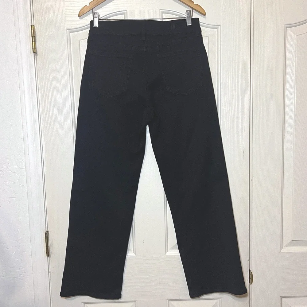 KUT from the Kloth Lucy High Rise Wide Leg Jeans Black Size 10 Stretch Denim - Picture 5 of 11